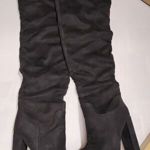 Ally Fashion Black Over the Knee Boots